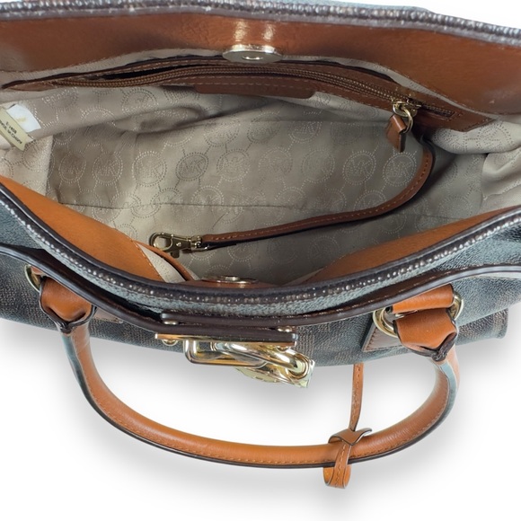 Michael Kors Hamilton Logo Satchel - Picture 13 of 16